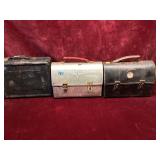 Vintage Metal Lunch Box Trio