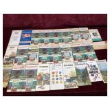 Vintage Sinclair and Texaco Road Maps Ephemera Lot