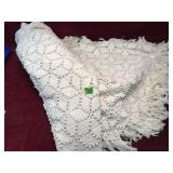 Vintage Crocheted Table Cloth or Bed Coverlet