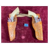 Vintage Pony Boy Cap Guns, Belt & Holsters