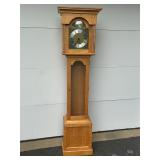 Tiger Maple Grandfather Clock Tempus Fugit
