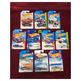 Various Hot Wheels, 10 ea