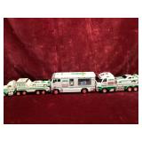 Vintage Hess Toy Truck RV and Race Car Lot