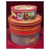 Vintage Tins w/ Vintage Buttons