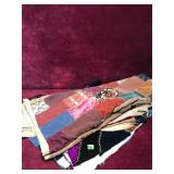 Vintage hand Made Crazy Quilt and Toppers