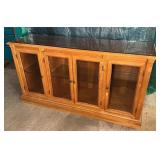 Drexel Heritage Illuminated Glass Door Credenza