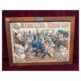 Framed Ringling Bros Army of 50 Clowns Poster