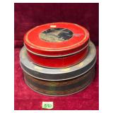 Vintage Tins w/ Vintage Buttons