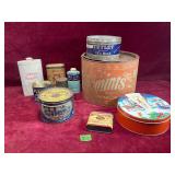 Antique Household Products Tins, Cooking etc