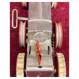 Vintage Marx Clockwork 6 Wheel Toy Tractor