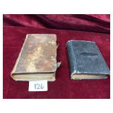 Two Antique German Hymnals Dated 1814 and 1896