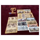 Antique Stereoscope and Stereoview Cards Lot