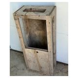 Vintage Handmade Wooden Animal Transport Box
