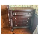 Antique Empire Style Flame Mahogany Dresser
