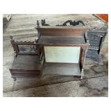 Antique Carved Wood Piano Tops Lot
