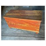 Antique Faux Grained Blanket Chest