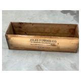 Vintage Atlas Powder Co Dangerous Cargo Wooden Box