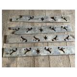 Four Antique Cutout Barn Wood Boards, 59ï¿½