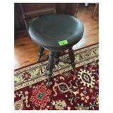 Antique Victorian Swivel Piano Stool Claw Feet