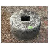 Antique Hand Carved Round Grinding Stone/Wheel
