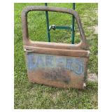 Antique Painted Steel Vintage Truck Door Salvage