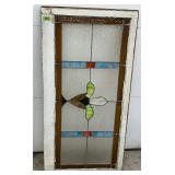 Vintage Architectural Stained Glass Window