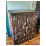 Antique Oak Ice Chest