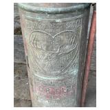Antique Elkhart Brass Copper Fire Extinguisher
