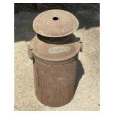 Historic PA Dept of Fisheries Metal Stocking Can