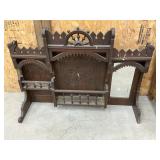 Trio of Antique Carved Wood Piano Top Organ Tops