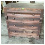 Antique Empire Style Flame Mahogany Dresser