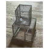 Vintage Handmade Wire Mesh Bird Cages