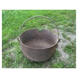 Antique Three Legged Cast Iron Cauldron