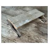 Antique Wooden Buggy Seat with Leaf Springs