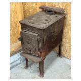 Vintage Jotul 602 Cast Iron Wood Burning Stove
