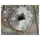Antique Hand Carved Round Grinding Stone/Wheel