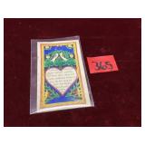 Antique German Fraktur Style Scherenschnitt Art