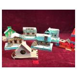Vintage Paper Made Christmas Houses