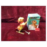 Vintage Jumping Dog Wind Up Toy