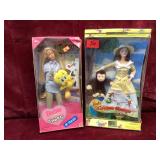 Two Boxed Collectible Mattel Barbie Dolls