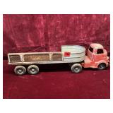 Vintage Wyandotte Pressed Steel Semi Truck Toy