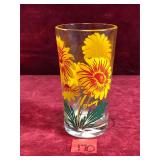 Daisy Peanut Butter Glass, 5" Tall
