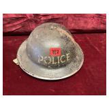 Vintage WW2 British Brodie Police Helmet