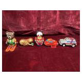 Vintage Collectible Tin Litho Wind Up Toy Lot