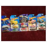 Hot Wheels Lot of 9 Carded Diecast Cars