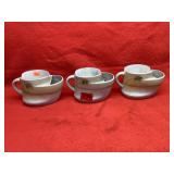Antique Porcelain Shaving Scuttle Mug Lot