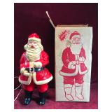 Vintage Electrified Santa Clause, Blow Mold