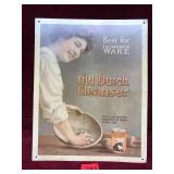 Vintage Style Old Dutch Cleanser Metal Sign
