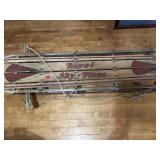 Vintage Royal Sky Plane Wooden Sled