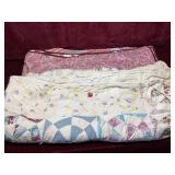 Vintage Handmade Patchwork Quilt Estate Lot